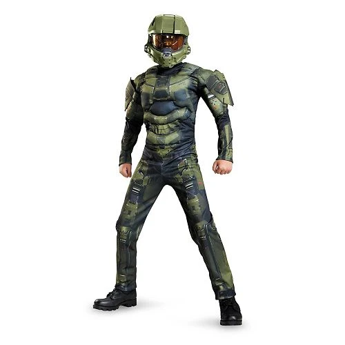 Spirit Halloween Kids Muscle Master Chief Costume - Halo 4 Spirit Halloween Kids Muscle Master Chief Costume - Halo - Image 2