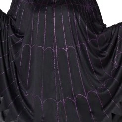 Spirit Halloween Spider Web Black and Purple Poncho -HALLOWEEN COSTUMES Sales Store 07325053 e