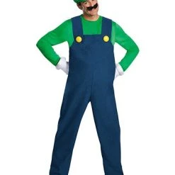 Spirit Halloween Adult Luigi Costume - Mario Bros