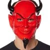 Spirit Halloween Red Devil Half Mask - Scream Queen -HALLOWEEN COSTUMES Sales Store 07353790 a