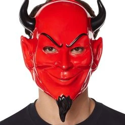 Spirit Halloween Red Devil Half Mask - Scream Queen