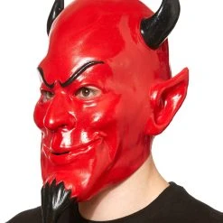 Spirit Halloween Red Devil Half Mask - Scream Queen -HALLOWEEN COSTUMES Sales Store 07353790 c