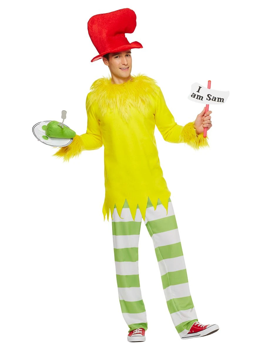 Spirit Halloween Adult Sam I Am Costume - Dr. Seuss 5 Spirit Halloween Adult Sam I Am Costume - Dr. Seuss - Image 3