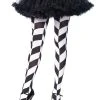 Spirit Halloween Black and White Chevron Tights -HALLOWEEN COSTUMES Sales Store 07406705 a