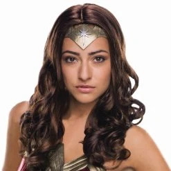 Spirit Halloween Adult Wonder Woman Wig Deluxe - Batman v Superman Dawn of Justice