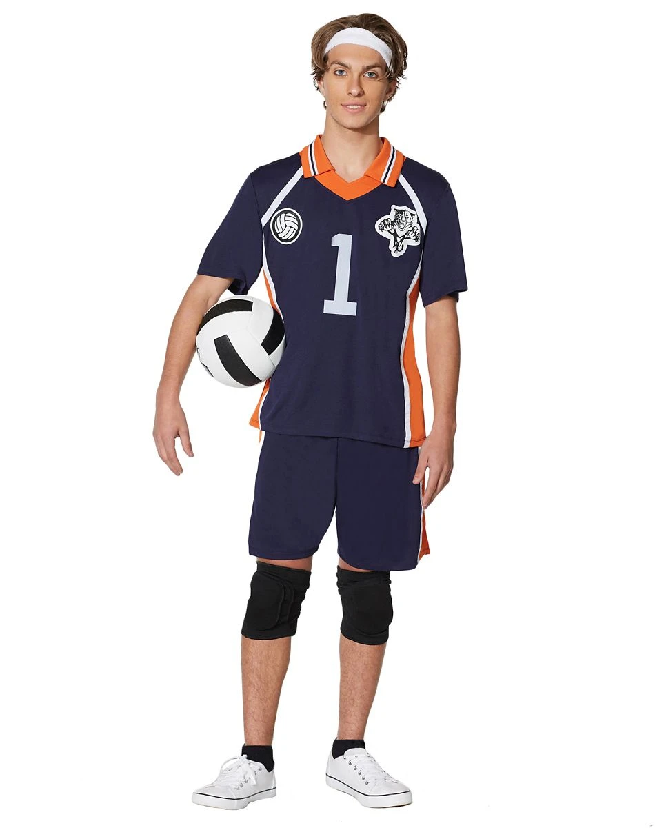 Spirit Halloween Adult Navy Volleyball Uniform Costume 3 Spirit Halloween Adult Navy Volleyball Uniform Costume