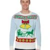 Spirit Halloween Adult Singing Light Up Jingle Bells Ugly Christmas Sweater -HALLOWEEN COSTUMES Sales Store 07440621 a