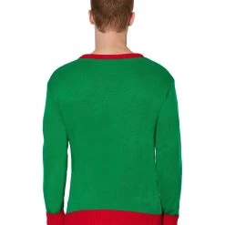 Spirit Halloween Adult Singing Light Up Bell Ugly Christmas Sweater -HALLOWEEN COSTUMES Sales Store 07440654 c