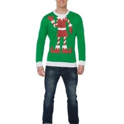 Spirit Halloween Adult Elf Ugly Christmas Sweater -HALLOWEEN COSTUMES Sales Store 07440746 e