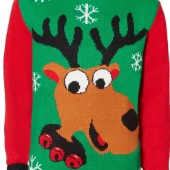 Spirit Halloween Adult Green Reindeer Ugly Christmas Sweater 7 Spirit Halloween Adult Green Reindeer Ugly Christmas Sweater -HALLOWEEN COSTUMES Sales Store 07440779 c