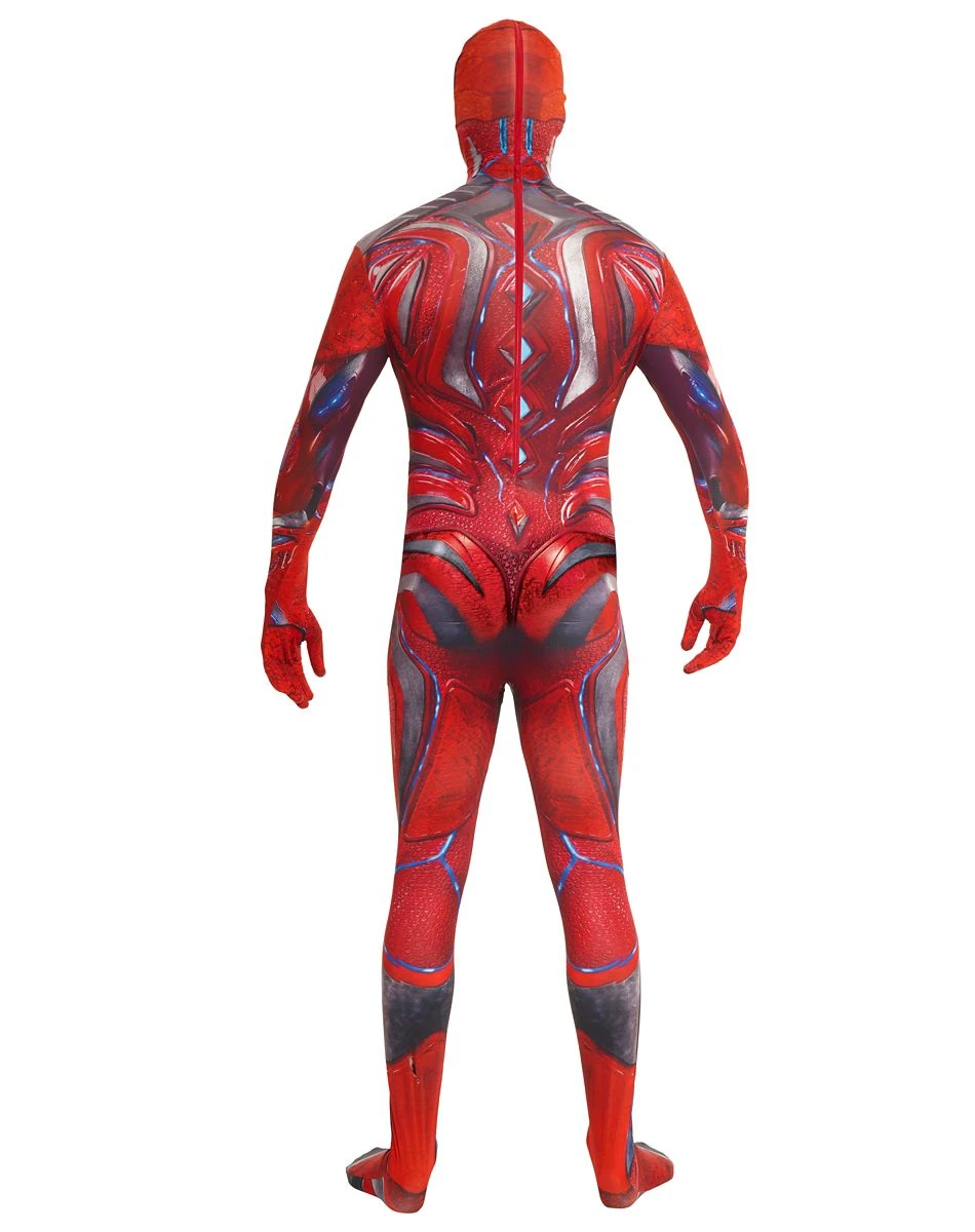 Spirit Halloween Adult Red Ranger Skin Suit Costume - Power Rangers 4 Spirit Halloween Adult Red Ranger Skin Suit Costume - Power Rangers - Image 2