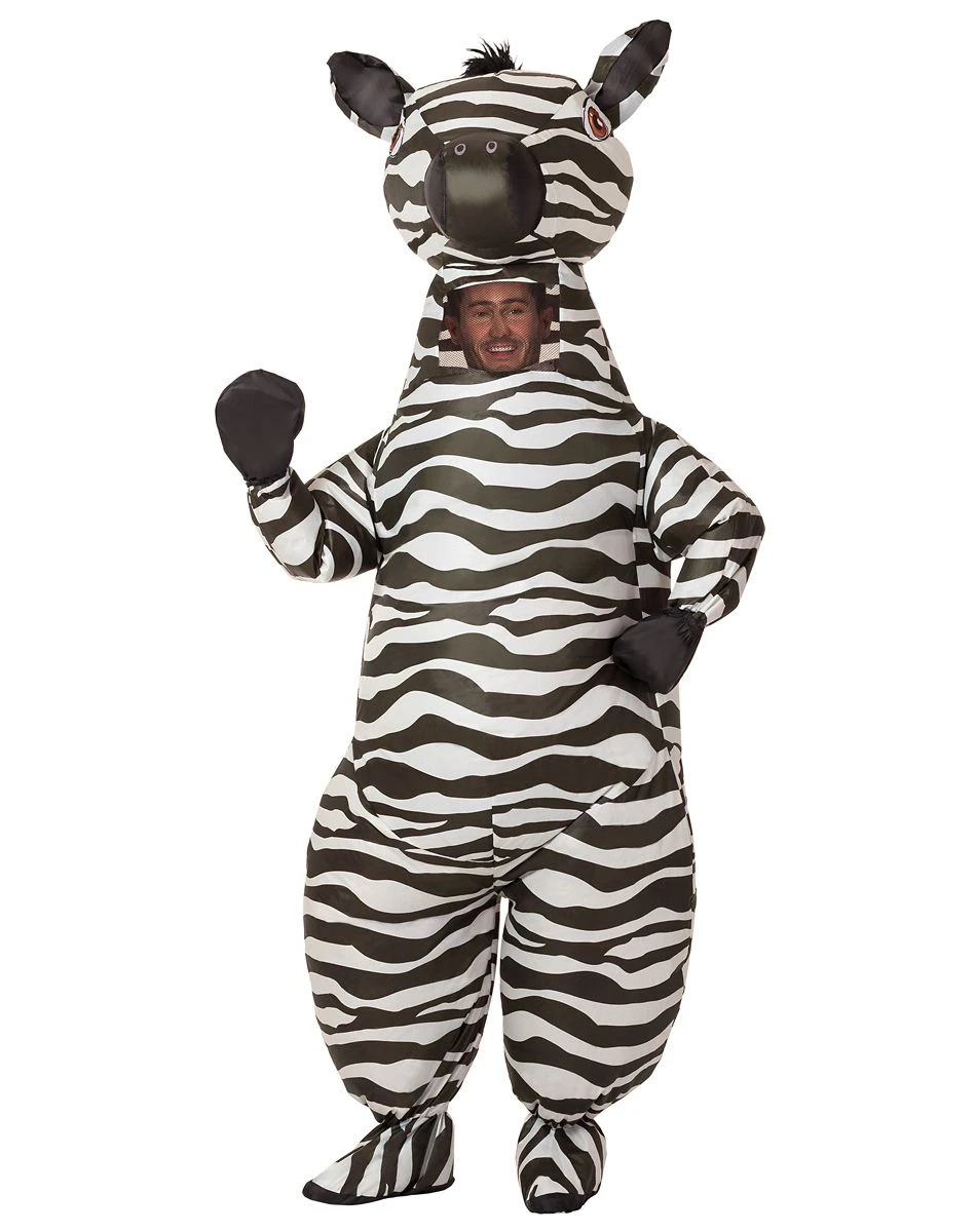 Spirit Halloween Adult Zebra Inflatable Costume 3 Spirit Halloween Adult Zebra Inflatable Costume