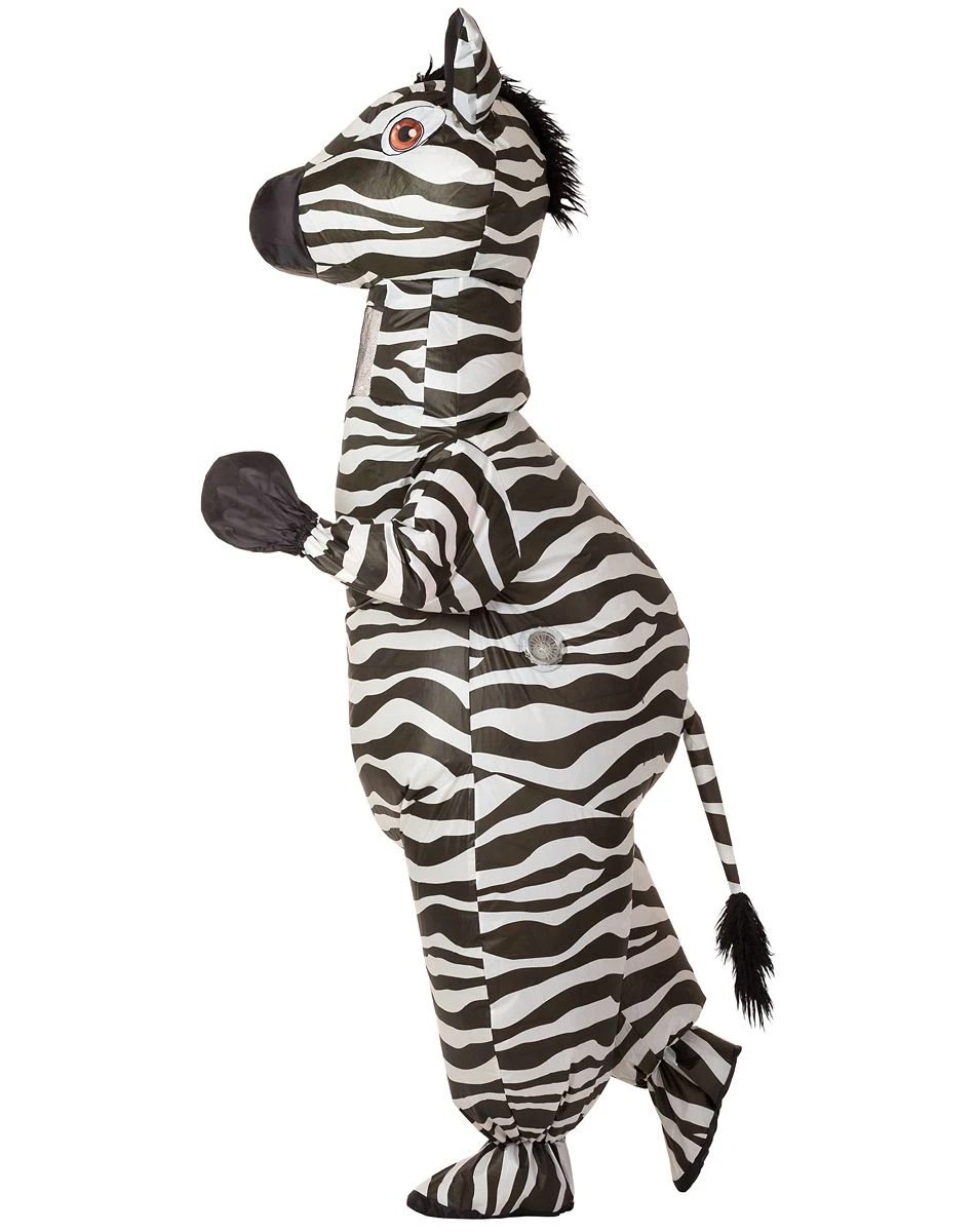 Spirit Halloween Adult Zebra Inflatable Costume 5 Spirit Halloween Adult Zebra Inflatable Costume - Image 3