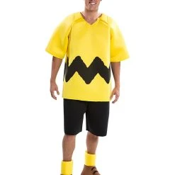Spirit Halloween Adult Charlie Brown Costume Deluxe - Peanuts