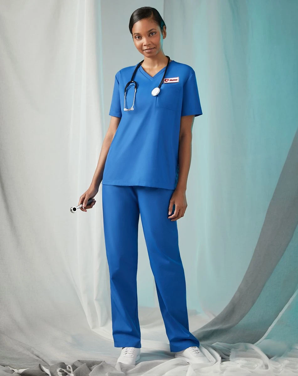 Spirit Halloween Adult Blue Medical Scrubs Costume 3 Spirit Halloween Adult Blue Medical Scrubs Costume