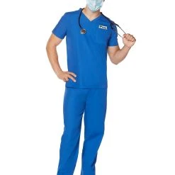 Spirit Halloween Adult Blue Medical Scrubs Costume 8 Spirit Halloween Adult Blue Medical Scrubs Costume -HALLOWEEN COSTUMES Sales Store 07574312 c