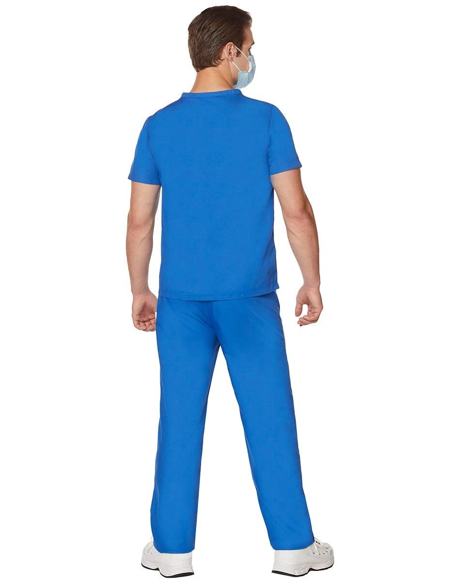 Spirit Halloween Adult Blue Medical Scrubs Costume 6 Spirit Halloween Adult Blue Medical Scrubs Costume - Image 4