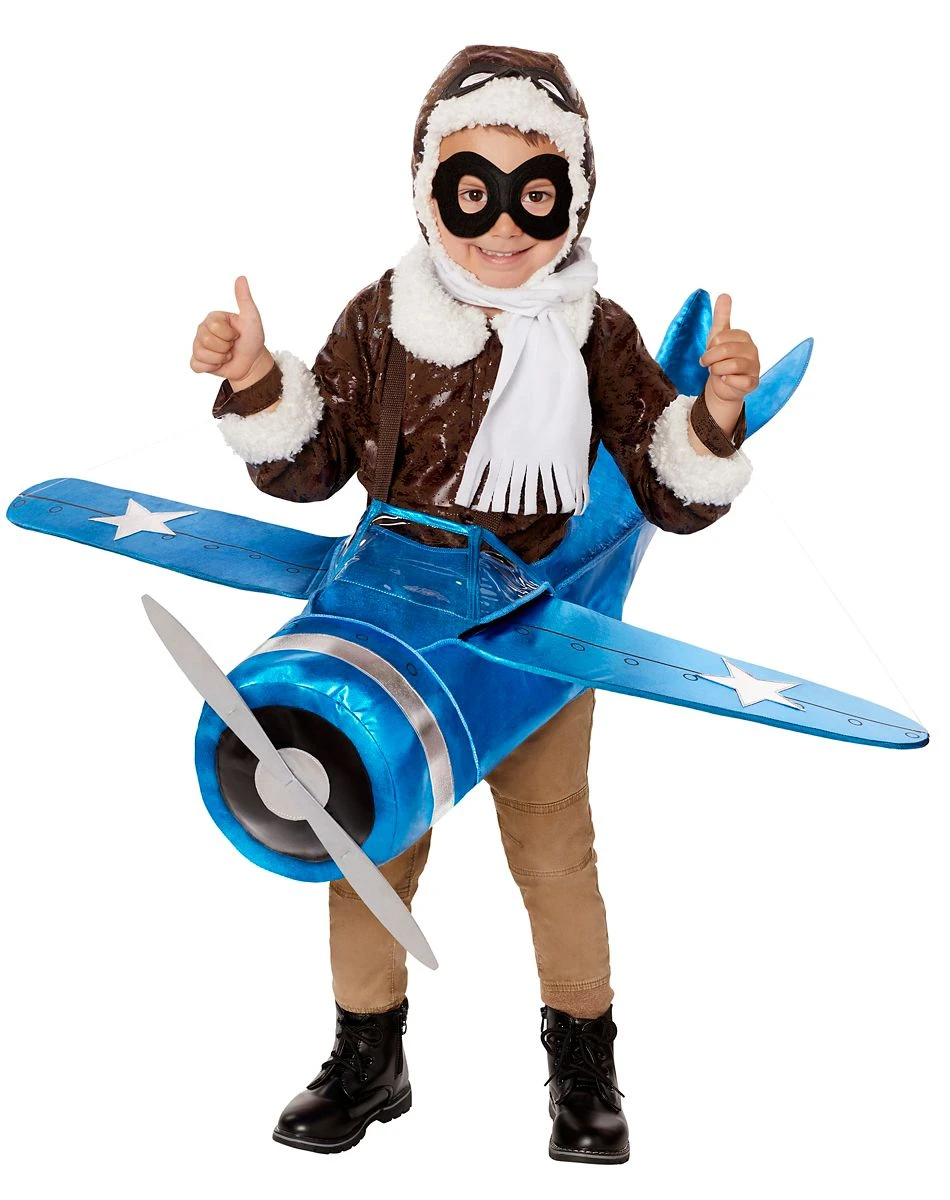Spirit Halloween Toddler Ride-Along Plane and Pilot Costume 3 Spirit Halloween Toddler Ride-Along Plane and Pilot Costume