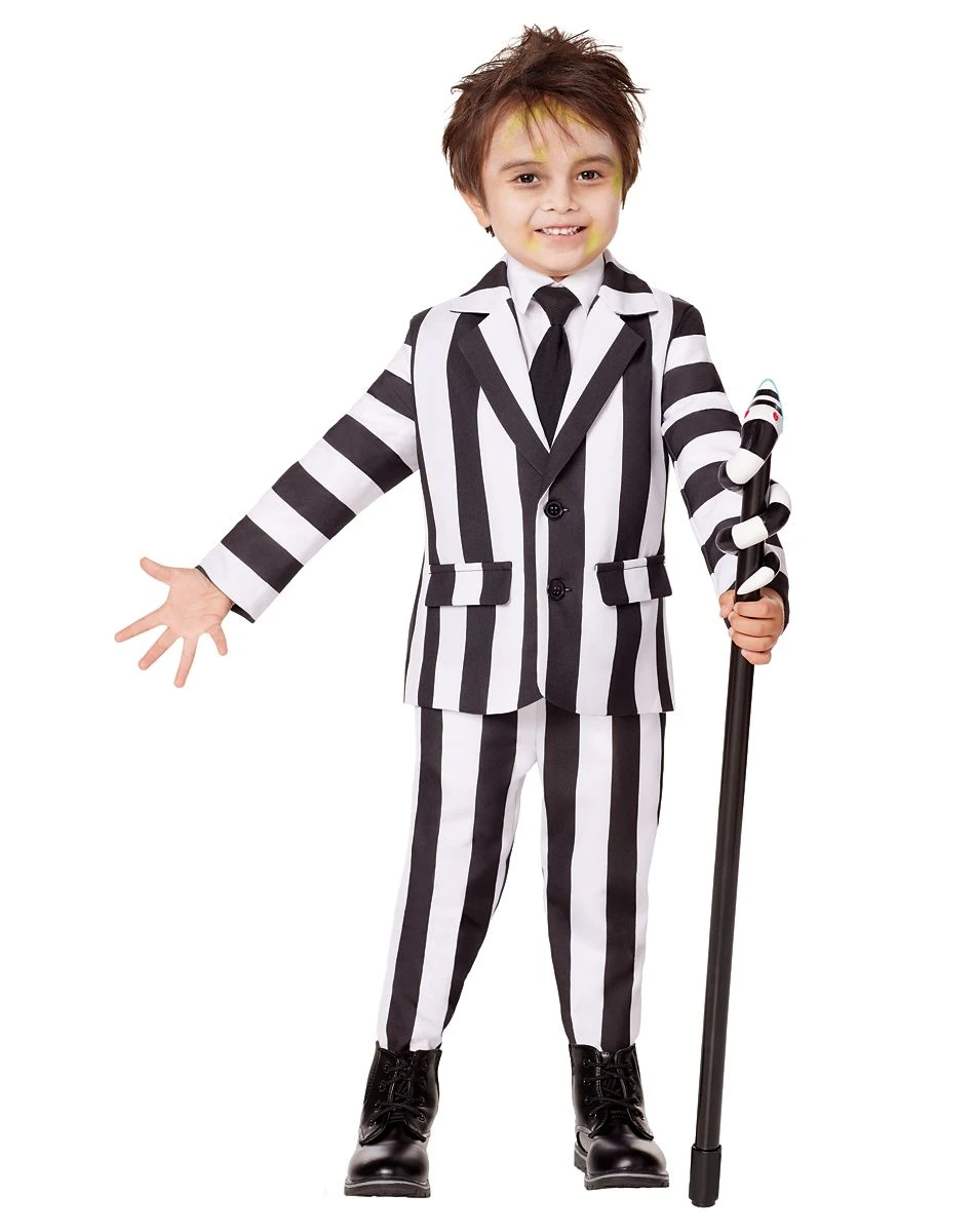 Spirit Halloween Toddler Beetlejuice Striped Suit 3 Spirit Halloween Toddler Beetlejuice Striped Suit