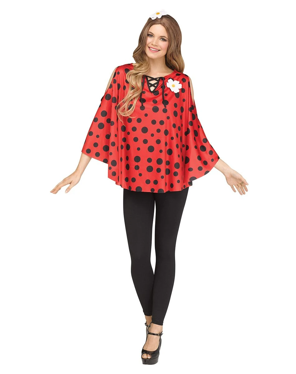 Spirit Halloween Adult Ladybug Poncho 3 Spirit Halloween Adult Ladybug Poncho