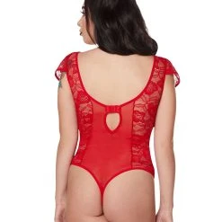 Spirit Halloween Lace Trim Plus Size Bodysuit -HALLOWEEN COSTUMES Sales Store 07603053 d