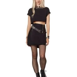 Spirit Halloween Pleather Zipper Skirt -HALLOWEEN COSTUMES Sales Store 07603327 c