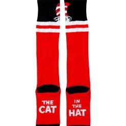 Spirit Halloween Red Cat in the Hat Knee High Socks – Dr. Seuss -HALLOWEEN COSTUMES Sales Store 07621998 b