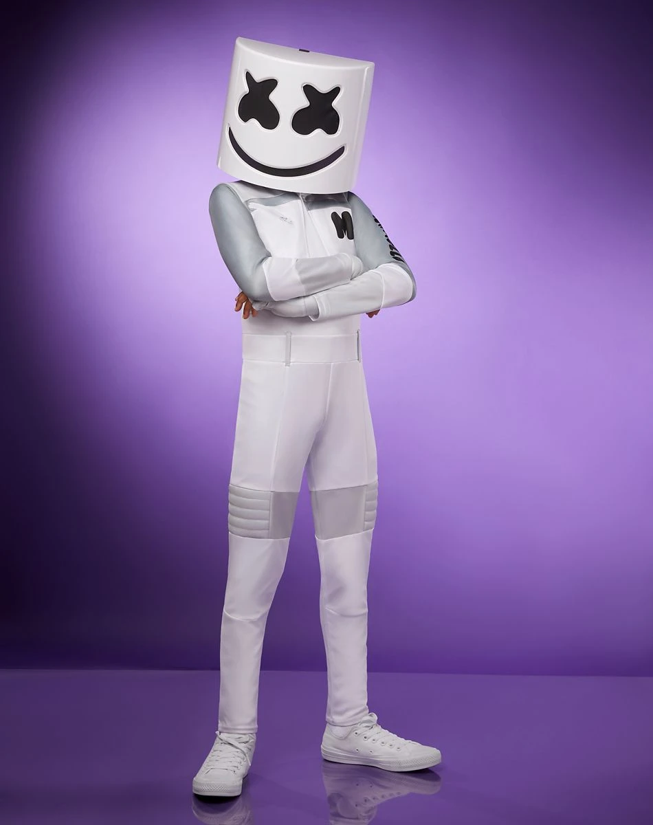 Spirit Halloween Kids Marshmello Jumpsuit Costume 3 Spirit Halloween Kids Marshmello Jumpsuit Costume