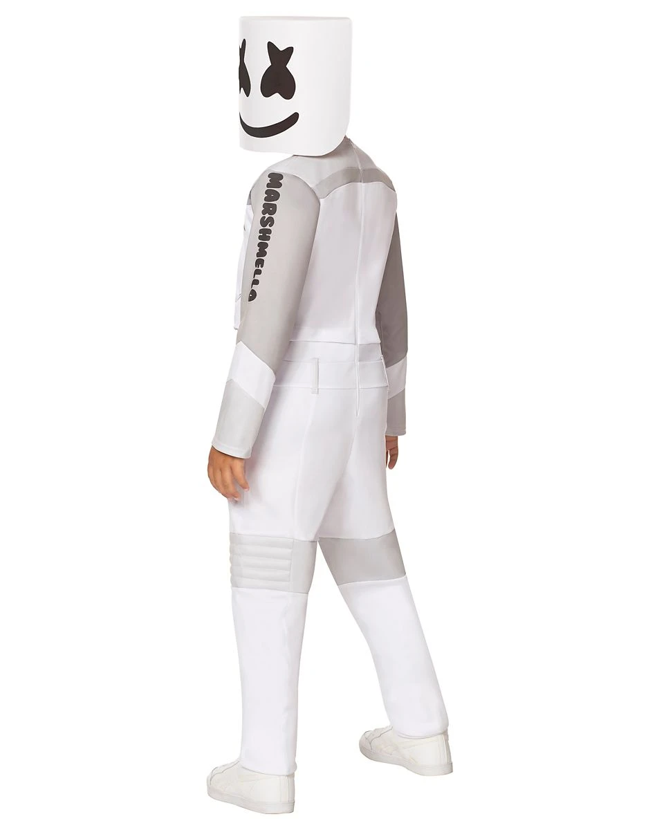 Spirit Halloween Kids Marshmello Jumpsuit Costume 5 Spirit Halloween Kids Marshmello Jumpsuit Costume - Image 3