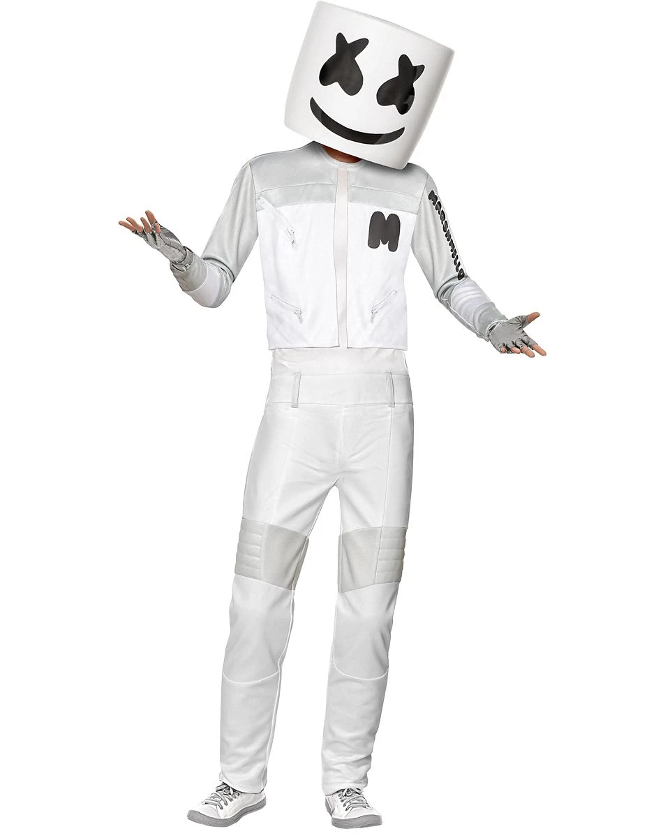 Spirit Halloween Kids Marshmello Jumpsuit Costume 6 Spirit Halloween Kids Marshmello Jumpsuit Costume - Image 4