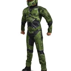 Spirit Halloween Kids Master Chief Muscle Costume - Halo Infinite -HALLOWEEN COSTUMES Sales Store 07653280 c